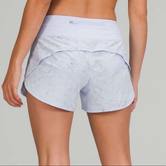 💙LULULEMON SPEED UP SHORT 4”-GRAVEL DUST PASTEL BLUE MULTI-6💙 - Picture 3 of 10